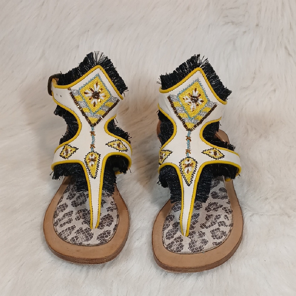 Meher Kakalia Decorative Sandal Women Sz 37